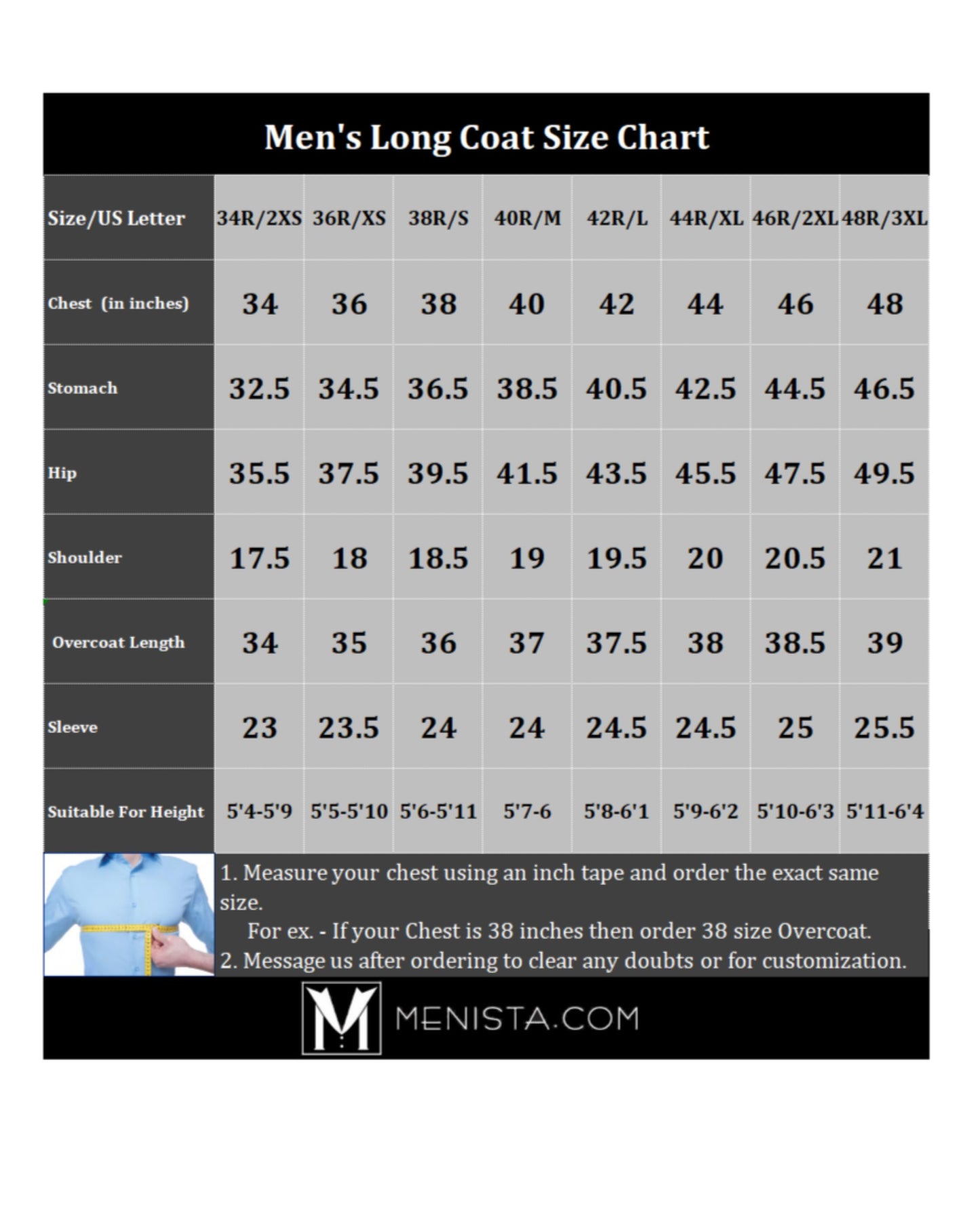 Men’s Long Coat by Menista - Tailored Fit for Sleek, Sophisticated Style