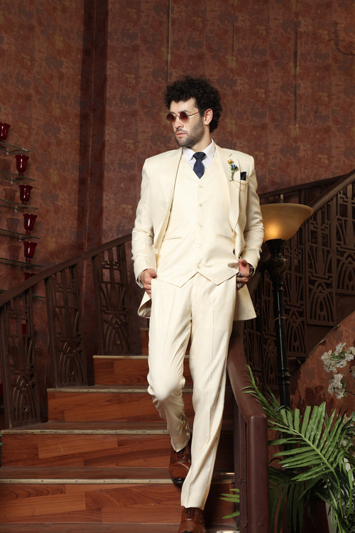 Beaumont Beige 3PC Suit