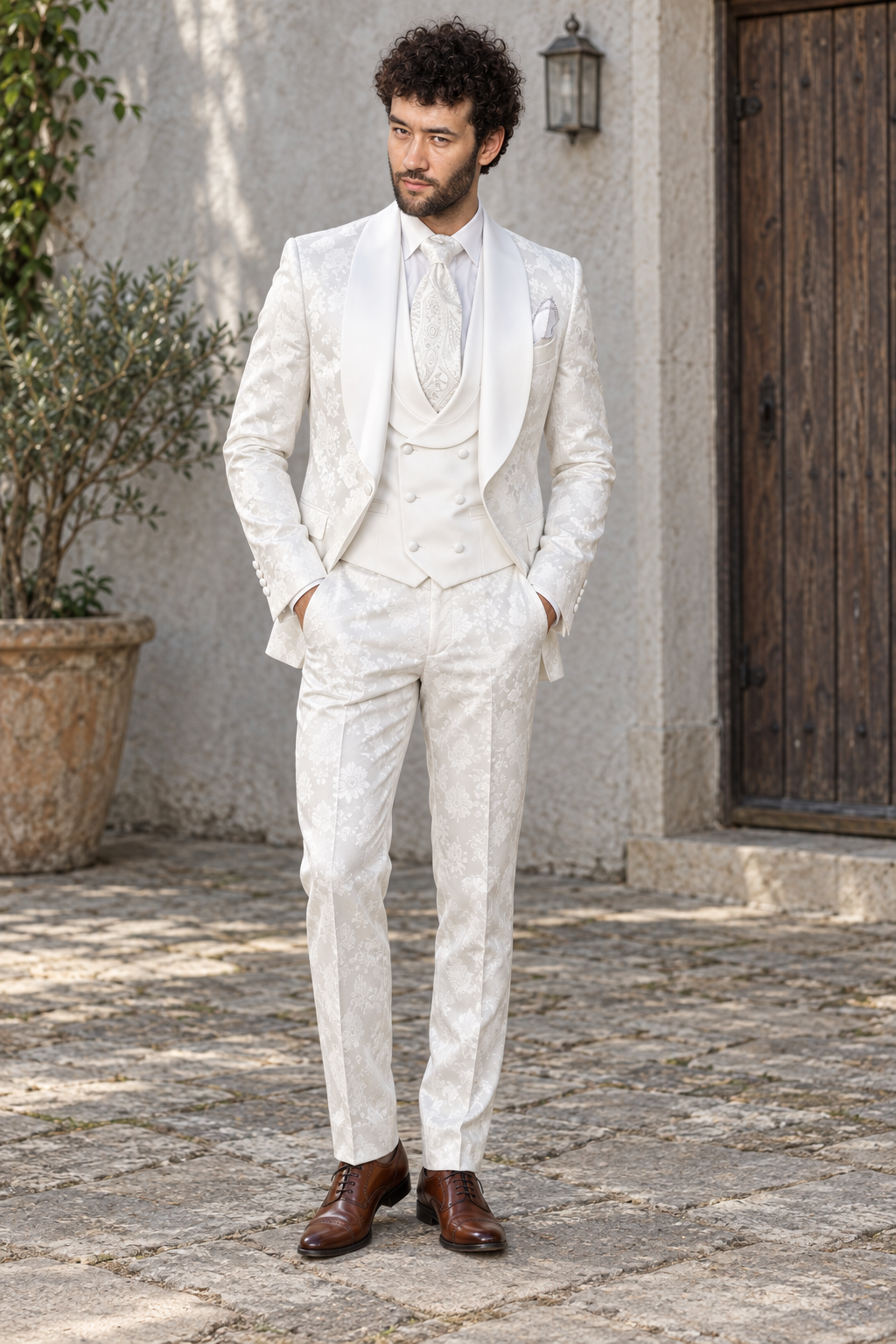 Vale White 2PC Suit