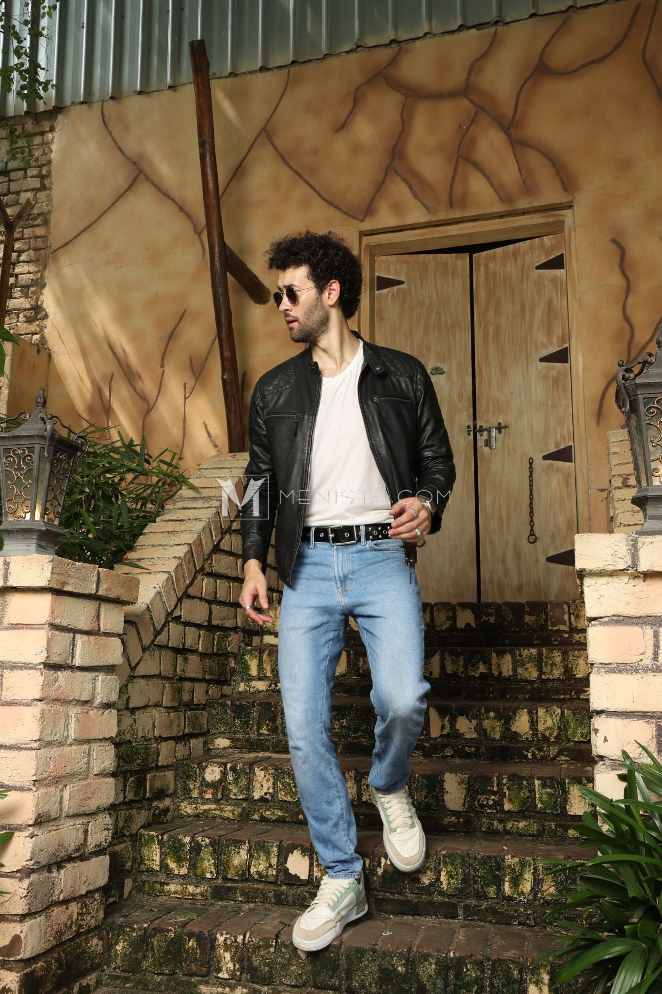 Men's Black Lambskin Leather Jacket – Stylish Biker Jacket for Casual and Urban Wear